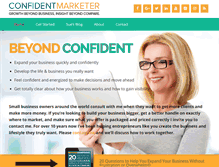 Tablet Screenshot of confidentmarketer.com